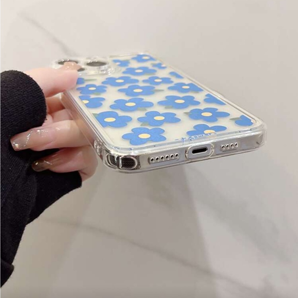 ⚠️Clearance iPhone 13 Pro Floral Blue Phone Case - Picture 4 of 5